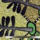 Tissu Wax Imprimé Vert Jaune 