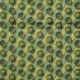 Tissu Wax Imprimé Vert Noir 