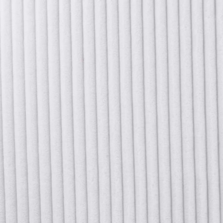 Tissu Polaire Microfibre Cotelée Blanc 