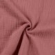 Tissu Double Gaze Uni Vieux Rose 