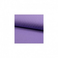 Tissu Double Gaze Pois Lilas