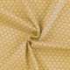 Tissu Imprime Paquerette Ocre 