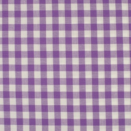 Tissu Grand Vichy 10mm Violet