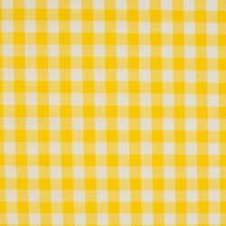Tissu Grand Vichy 10mm Jaune