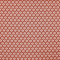 Tissu Imprimé Floralie Terracotta