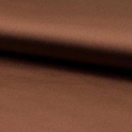 Tissu Satin Bubble Uni Tabac