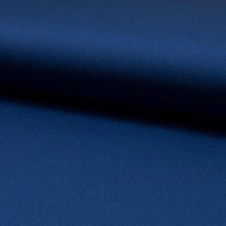 Tissu Satin Bubble Uni Navy