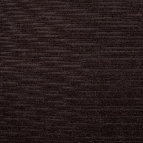 Tissu Jersey Aspect Velours Côtelé Marron