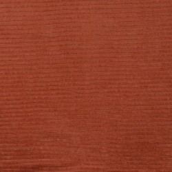 Tissu Jersey Aspect Velours Côtelé Brique