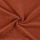 Tissu Jersey Aspect Velours Côtelé Brique