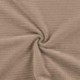 Tissu Jersey Aspect Velours Côtelé Taupe