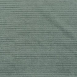 Tissu Jersey Aspect Velours Côtelé Dusty Menthe