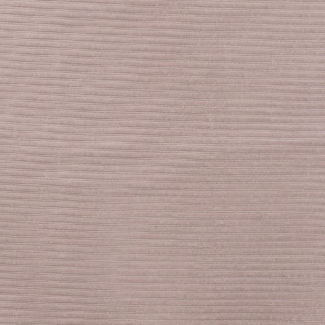 Tissu Jersey Aspect Velours Côtelé Nude