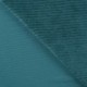 Tissu Jersey Aspect Velours Côtelé Pétrole