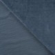 Tissu Jersey Aspect Velours Côtelé Coloris Jeans