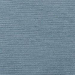 Tissu Jersey Aspect Velours Côtelé Bleu