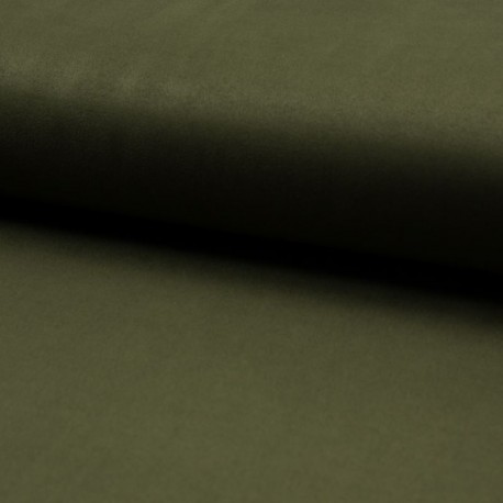Tissu Scuba Suede Capri Army