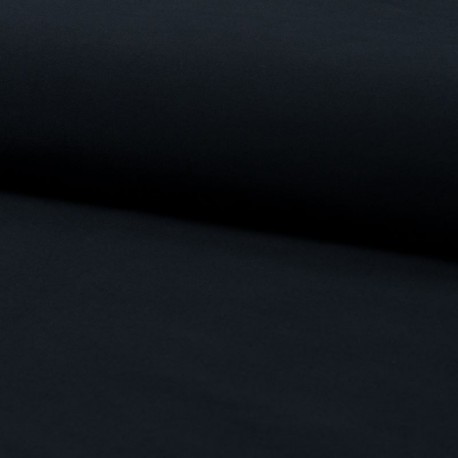 Tissu Sweat Coton Bio Uni Navy
