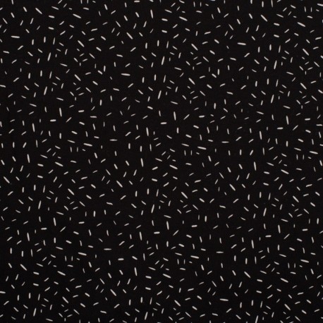 Tissu Jersey Coton Confetti Noir 