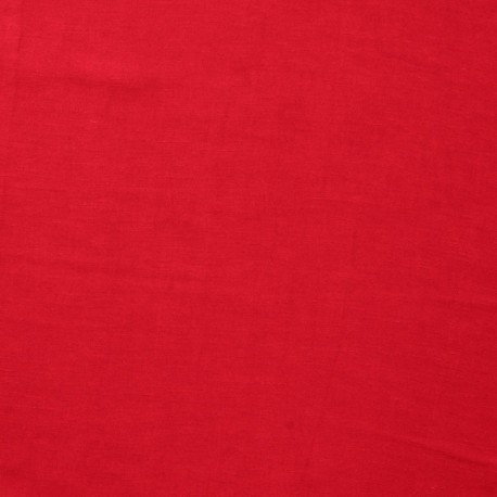 Tissu Viscose Lin Marciano Rouge 