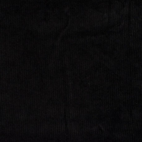 Tissu Jersey Velours Florida Noir