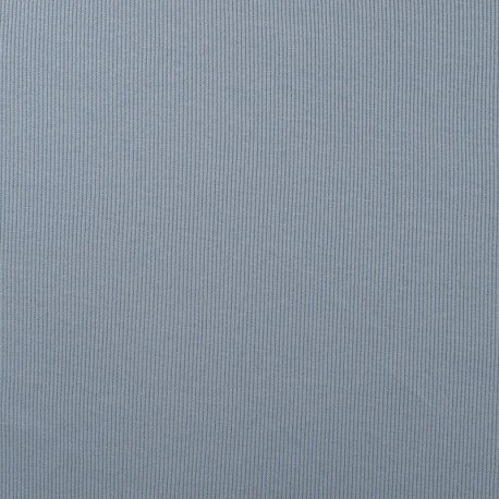 Tissu Jersey Côtelé Florida Bleu