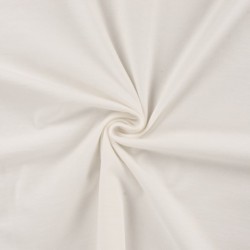 Tissu Jersey Coton Blanc Cassé