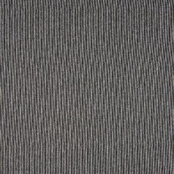 Tissu Bord Cote Rayure 2mm Noir Blanc 