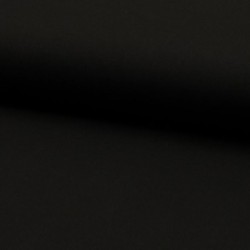 Tissu Popeline Unie Noir 