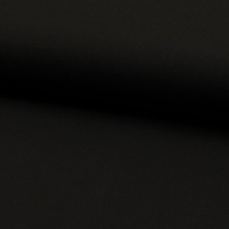 Tissu Popeline Unie Noir 