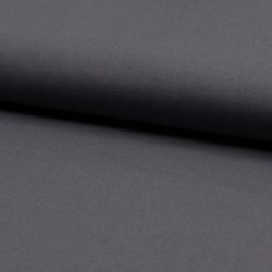 Tissu Popeline Unie Gris Foncé