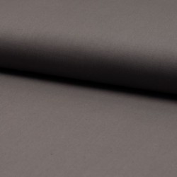 Tissu Popeline Unie Gris Taupe 
