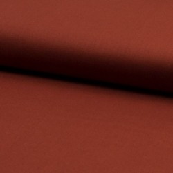Tissu Popeline Unie Terracotta 
