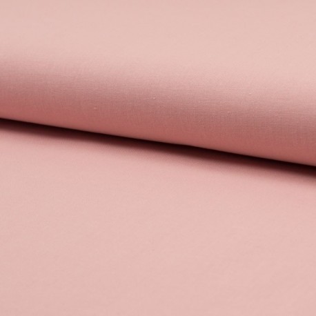Tissu Popeline Unie Rose Saumon