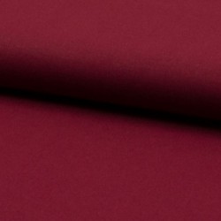 Tissu Popeline Unie Bordeaux 