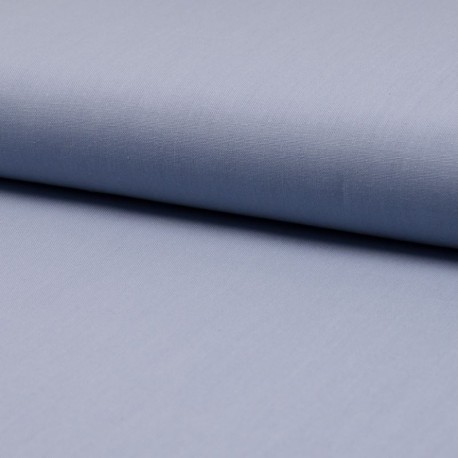 Tissu Popeline Unie Bleu Violet 