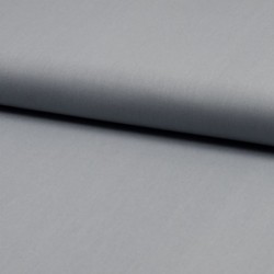 Tissu Popeline Unie Bio Gris