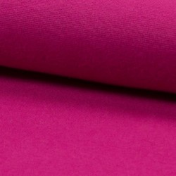 Tissu Coton Gratté Bio Uni Fuchsia