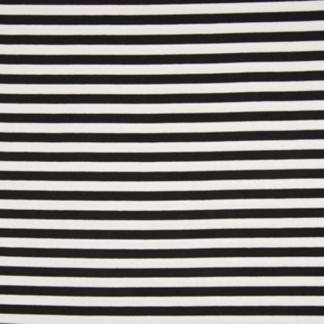 Tissu Punta Yarn Large Rayure Noir