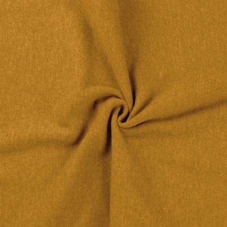Tissu Bord Cote Uni Ocre 