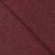 Tissu Bord Cote Uni Bordeaux 