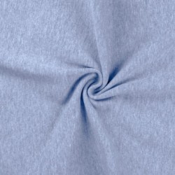 Tissu Bord Cote Uni Bleu Clair 