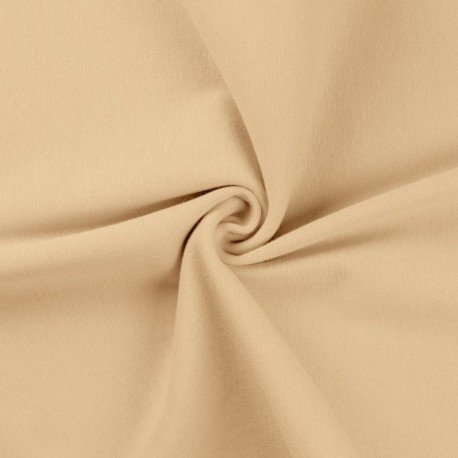 Tissu Bord Cote Uni Champagne