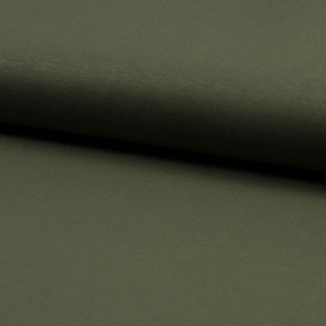 Tissu Maille Viscose De Bambou Vert Army