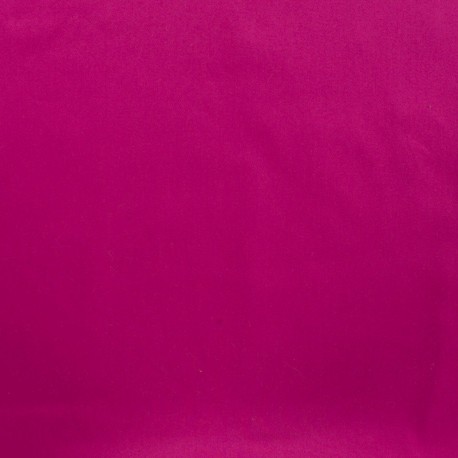 Tissu Coton Satin Fuchsia 