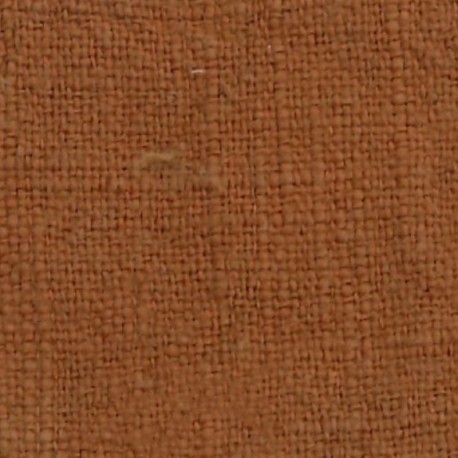 Tissu Lin Lavé Uni Caramel 