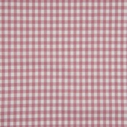 Tissu Grand Vichy 5mm Vieux Rose
