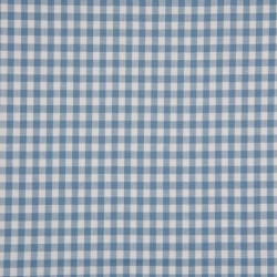 Tissu Grand Vichy 5mm Bleu