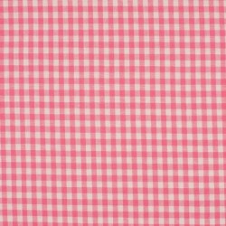 Tissu Grand Vichy 5mm Rose