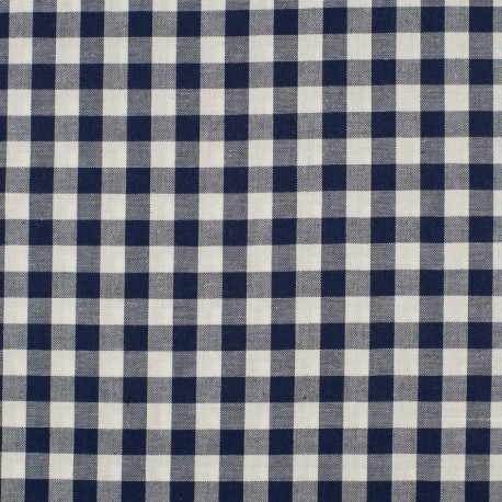 Tissu Grand Vichy 10mm Navy 